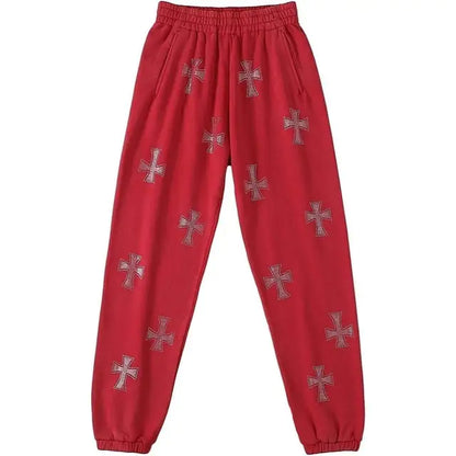 Sudadera con Capucha y Cremallera de Estrás en Forma de Cruz