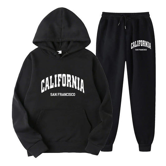 Conjunto de Sudadera con Capucha y Pantalón Jogger