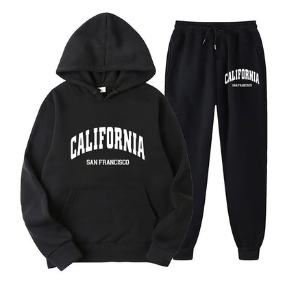 Conjunto de Sudadera con Capucha y Pantalón Jogger