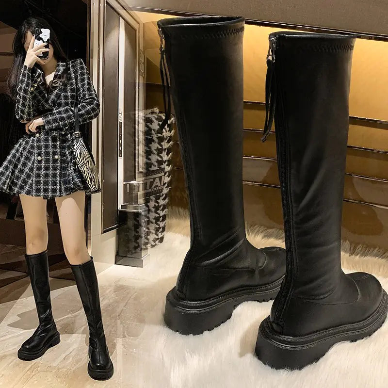Botas Altas de Terciopelo
