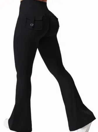 Leggings de Yoga de Pierna Ancha y Alta Elasticidad