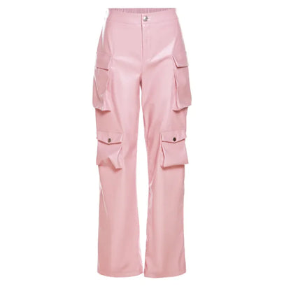 Pantalones Rectos de Cintura Alta