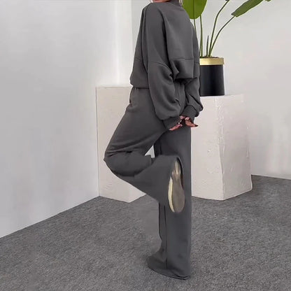 Conjunto de Suéter y Pantalones con Cremallera