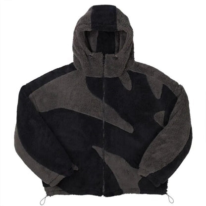 Chaqueta Esponjosa de Lana con Cremallera