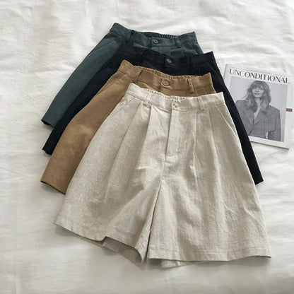 Shorts anchos de Cintura Alta para mujer
