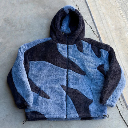 Chaqueta Esponjosa de Lana con Cremallera