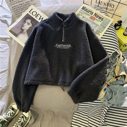 Sudadera con Capucha de Forro Polar con Bordado