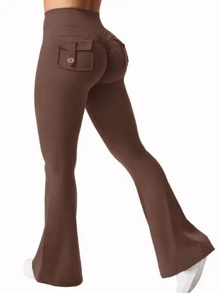 Leggings de Yoga de Pierna Ancha y Alta Elasticidad