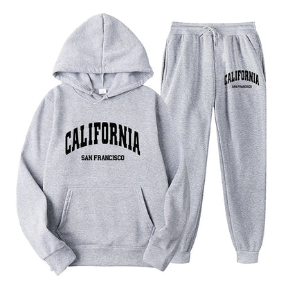 Conjunto de Sudadera con Capucha y Pantalón Jogger