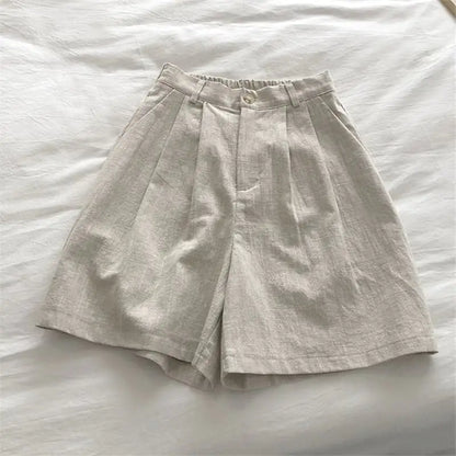 Shorts anchos de Cintura Alta para mujer