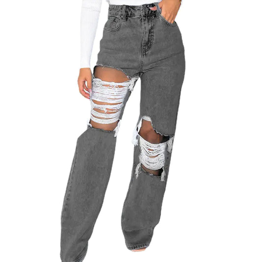 Pantalones Urbanos con Desgaste