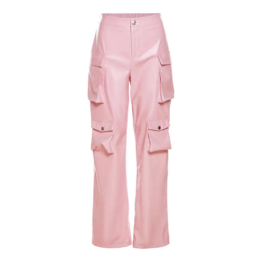 Pantalones Casuales de Alta Cintura para Mujer