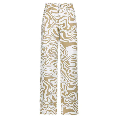 Pantalones Sueltos de Pierna Recta para Ocio