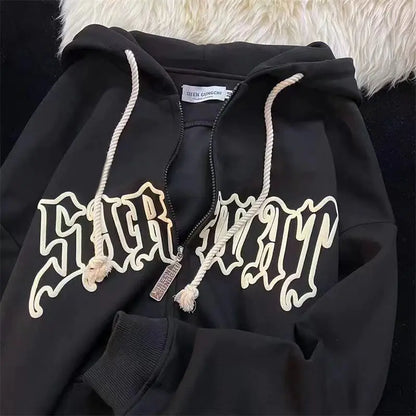 Sudadera Estampada Mujer – Estilo Harajuku Y2K