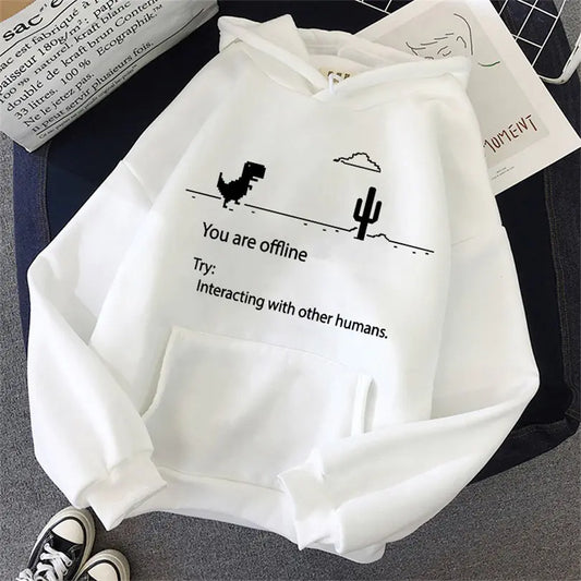 Sudadera Retro con Capucha y Mangas Largas