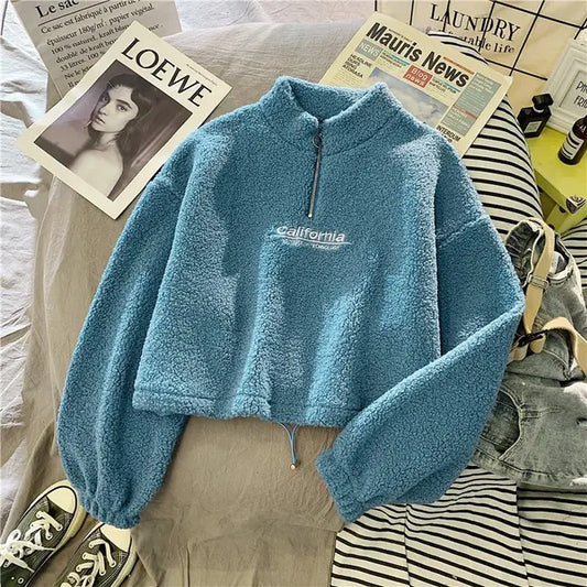 Sudadera con Capucha de Forro Polar con Bordado