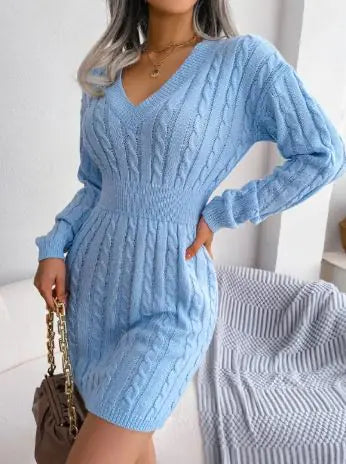 Vestido Bodycon Casual de Manga Larga