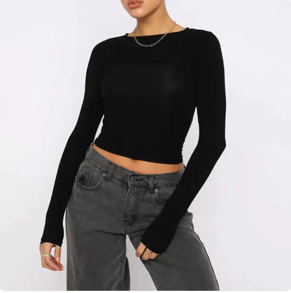 Jersey Slim de Manga Larga