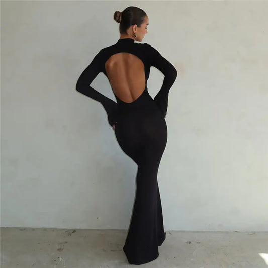 Vestido entallado de manga larga