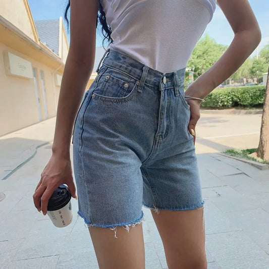 Pantalones de Montar Retro de Cintura Alta y Corte Slim