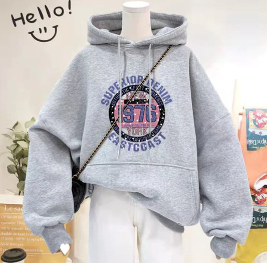 Women's Hooded Sweater - Printed and Versatile Design