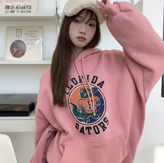 Women's Hooded Sweater - Printed and Versatile Design